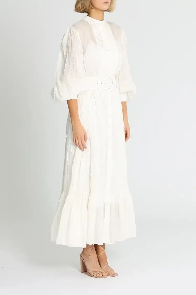 Leo Lin Cambridge Dress in White Size 12 - Image 2