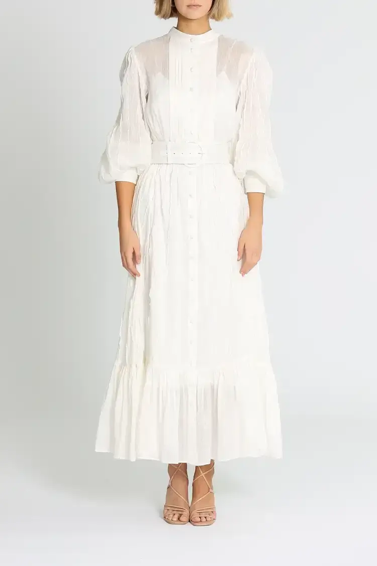 Leo Lin Cambridge Dress in White Size 12 - Image 1