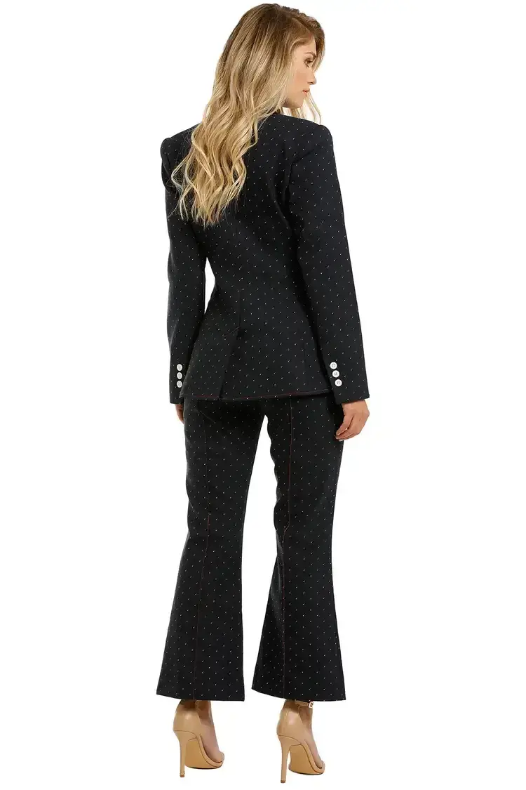 Lover Jagger Tailored Jacket and Pant Set in Navy Size 12 - Image 3