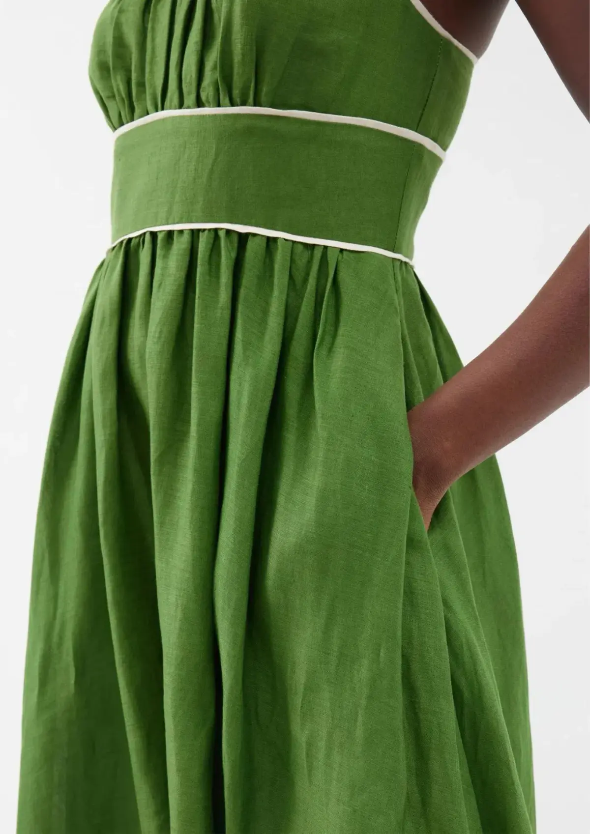 Zimmermann Alight Picnic Dress Size Dark Green 1 / AU 10 - Image 3