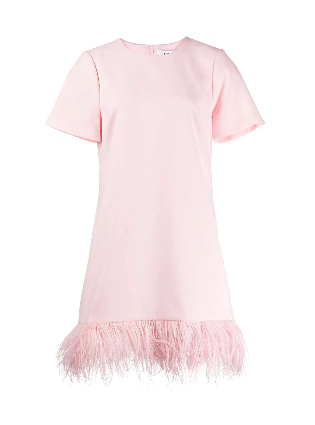 Likely Marullo Feather-Trim Dress Rose Pink Size AU 8 - Image 5
