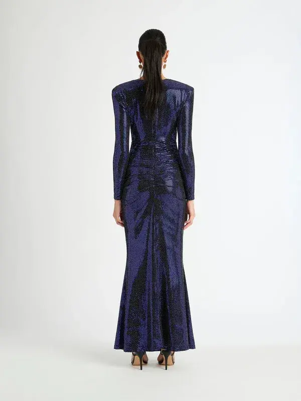 Sheike Angelica Maxi Dress Blue Size AU 16 - Image 2