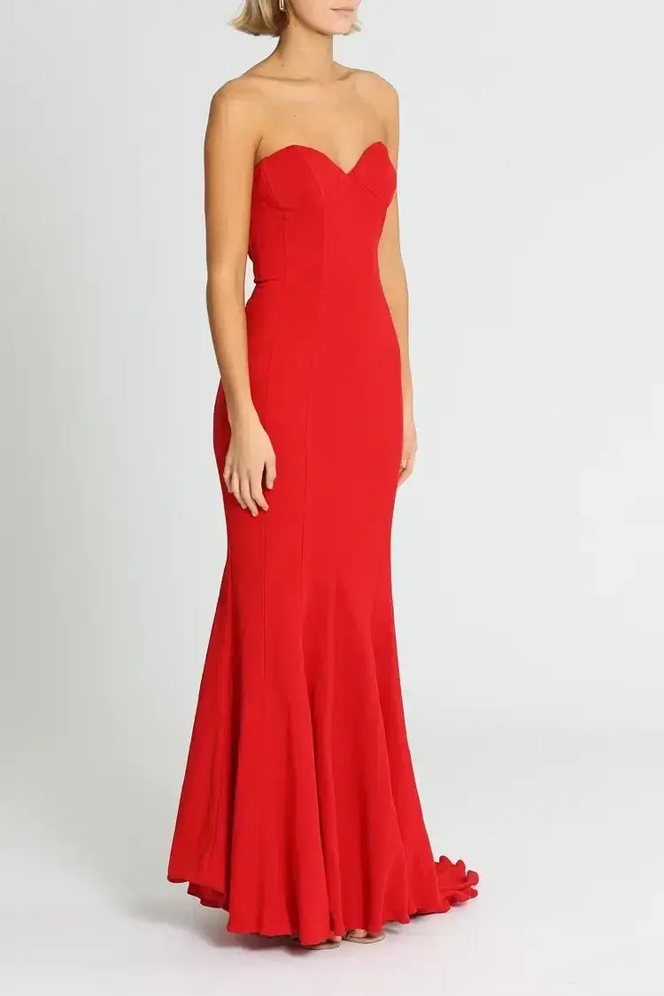 Lexi Sahar Dress in Red Size AU 10 - Image 2