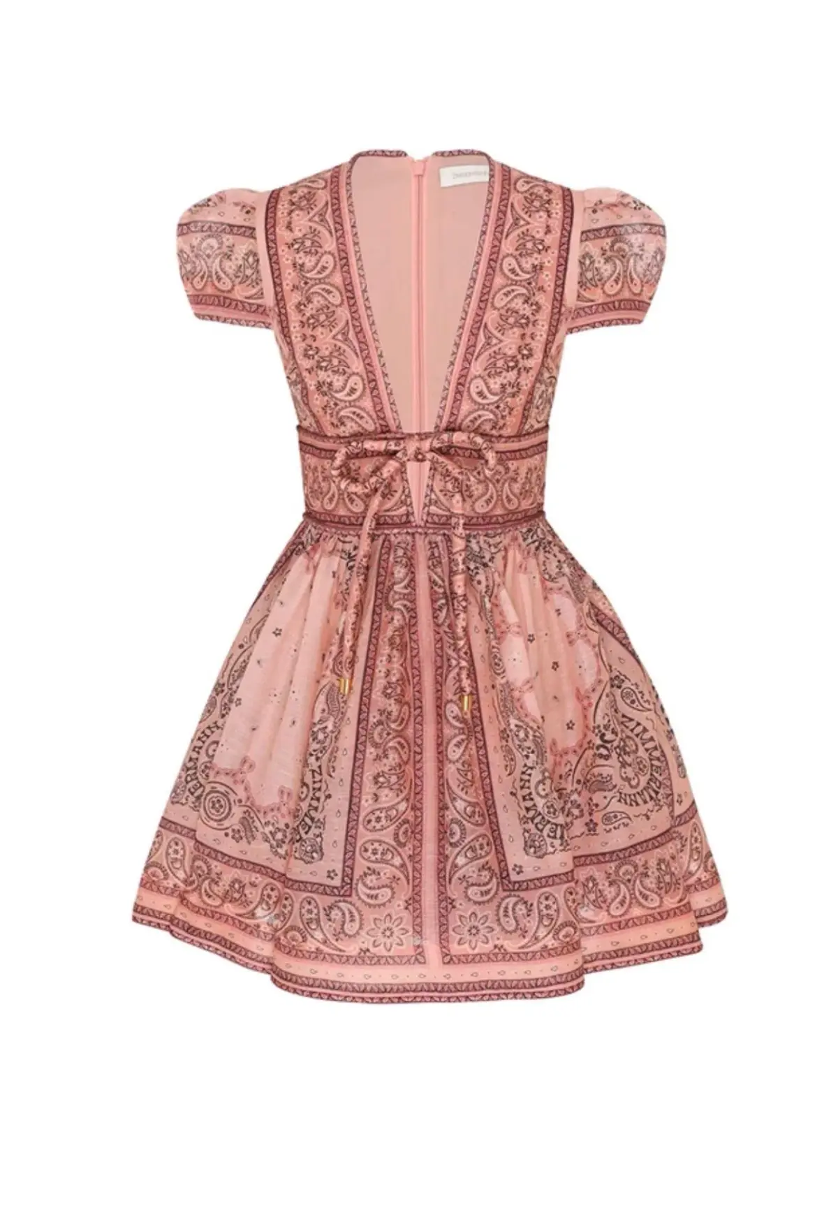 Zimmermann Matchmaker Structured Mini Pink Bandana Size 1 /  AU 10 - Image 3