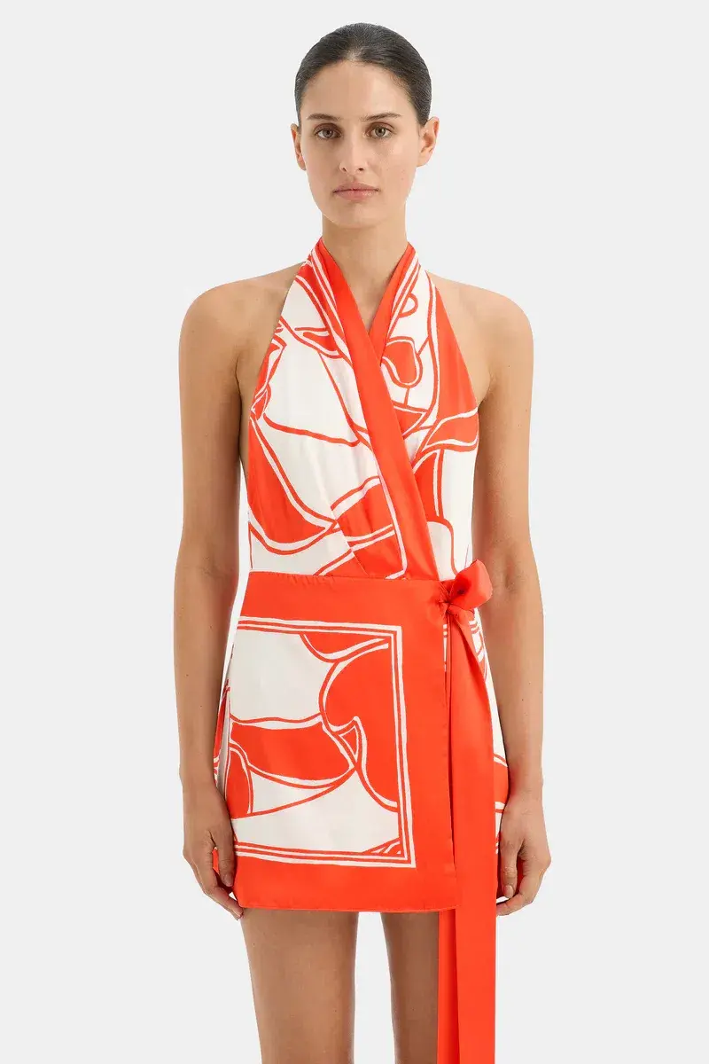 Sir the Label Ramona Wrap Halter Mini Mariposa Lily Size 1 / AU 8 - Image 2