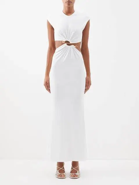 Christopher Esber Quartz White Dress Size AU 6 - Image 1