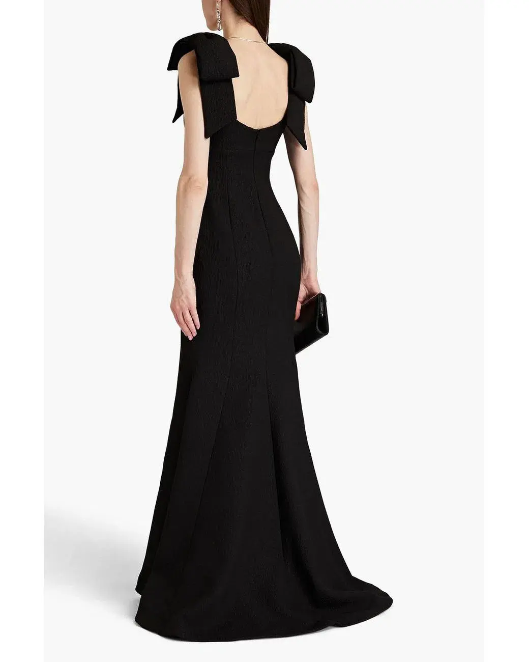 Rebecca Vallance Martini Bow Gown Black Size 10  - Image 3
