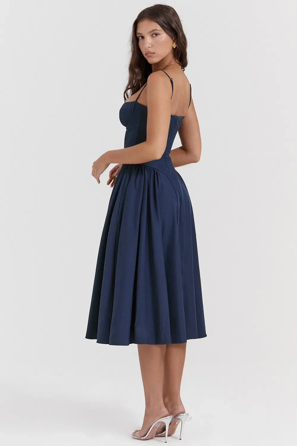 House of CB Samaria Corset Sundress Navy Size M / AU 10 - Image 7