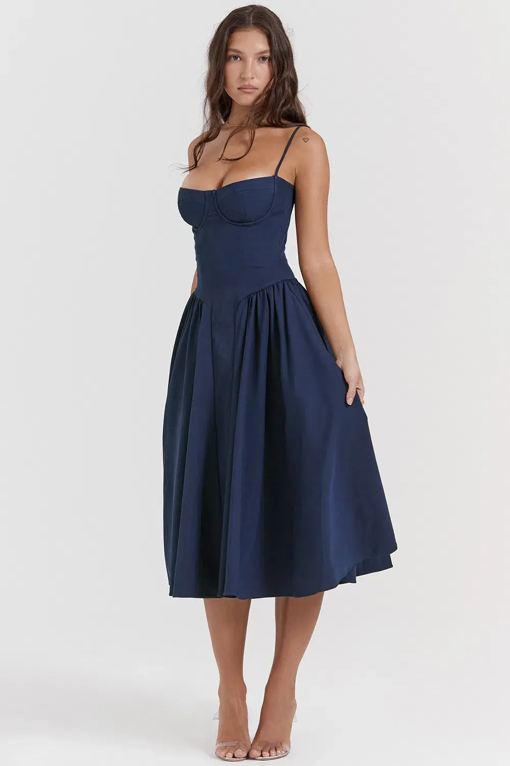 House of CB Samaria Corset Sundress Navy Size M / AU 10 - Image 4