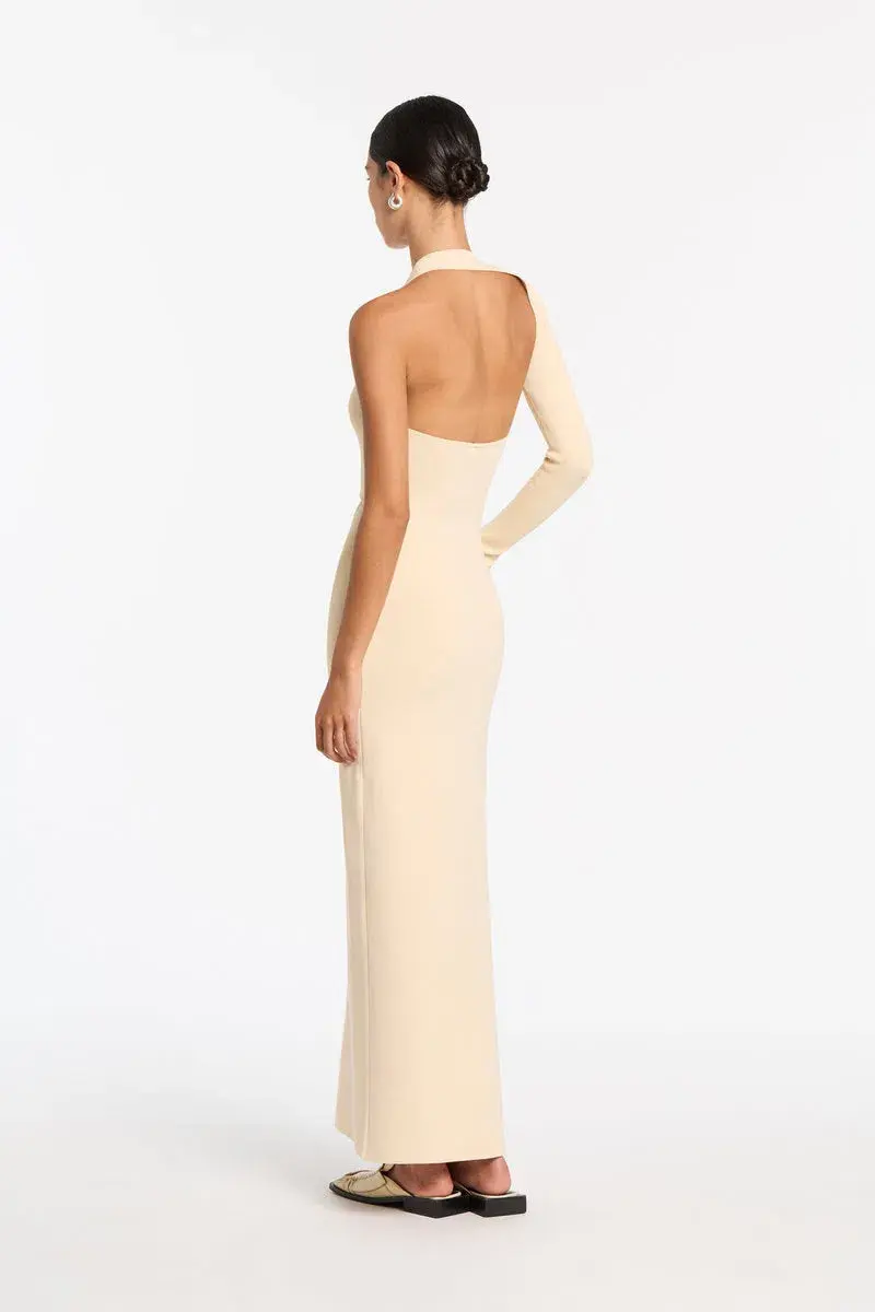 Sir the Label Manifesto Sleeve Midi Dress Yellow Size 10 - Image 4