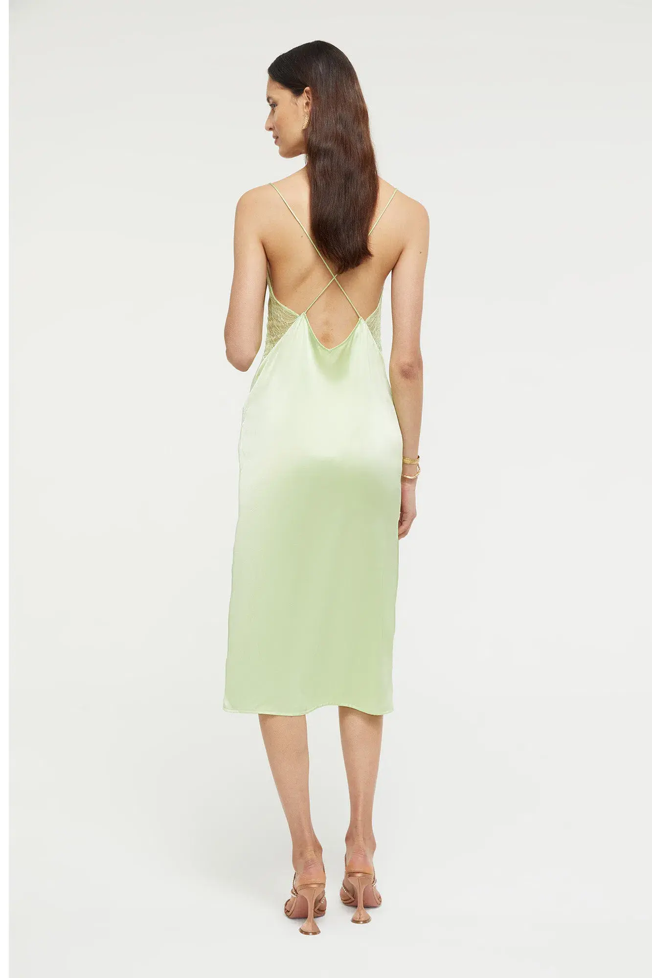 Ginia Desire Dress in Pure Lime Size 10 - Image 2