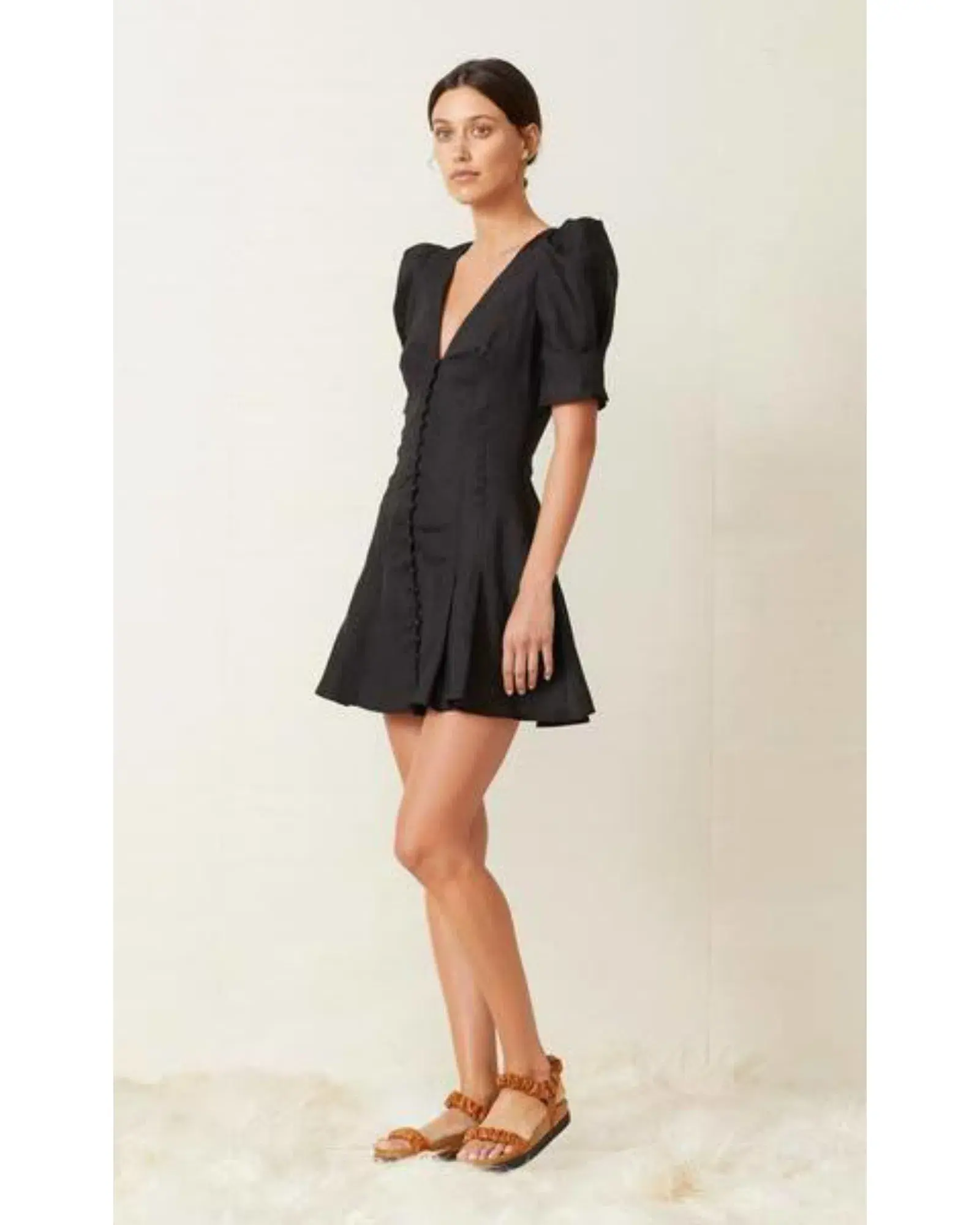 Bec & Bridge Puka Shell Dress Black Size AU 8  - Image 1
