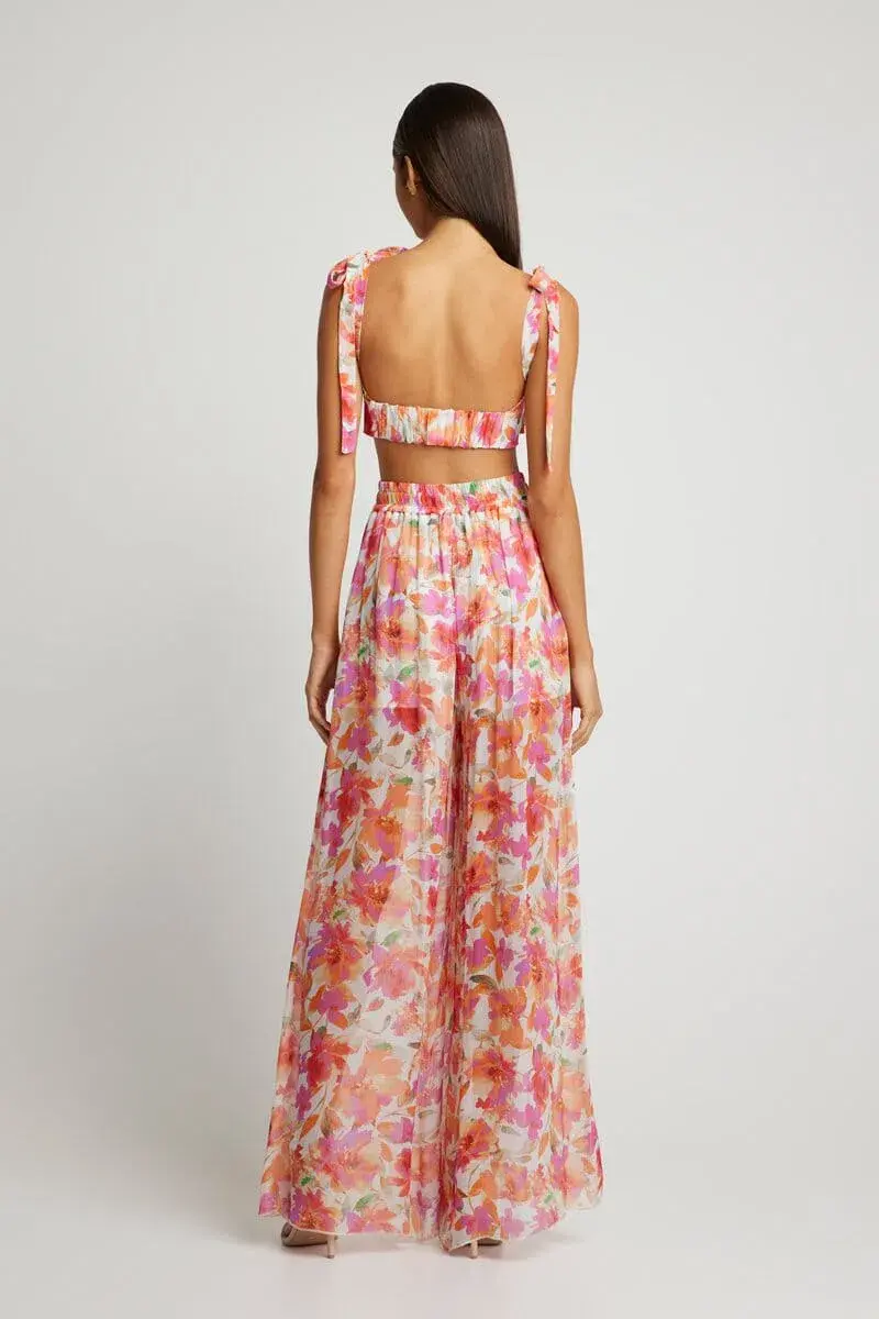 Sofia the Label Saskia Pant and Bralette Floral Print Size 8  - Image 3