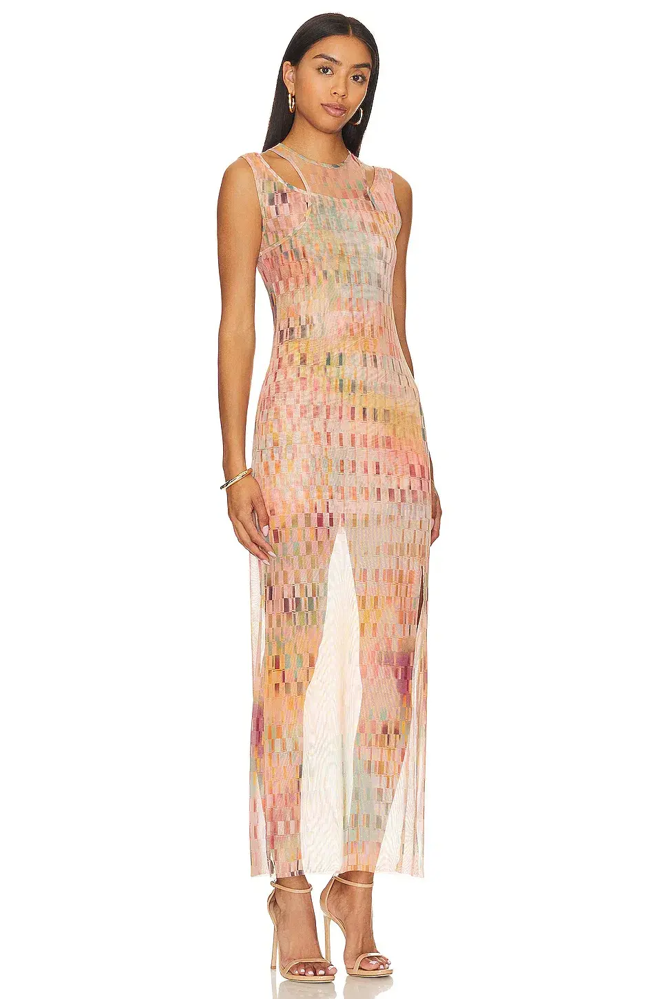 MISA Los Angeles Fernanda Dress Multi-colour Size 8 - Image 5