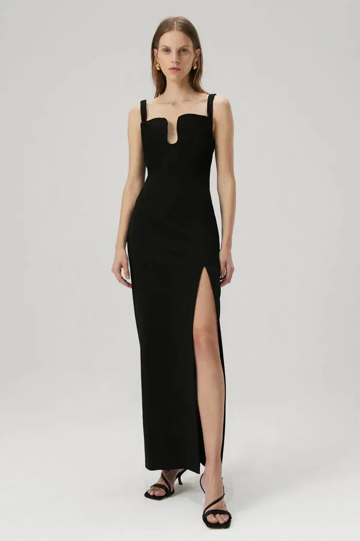 MISHA Franka Dress Black Size 8 - Image 4