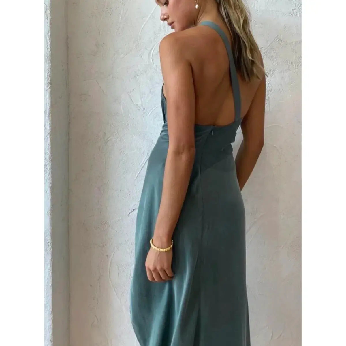 One Fell Swoop Harlequin Dress in Viridian Size 6 - Image 3