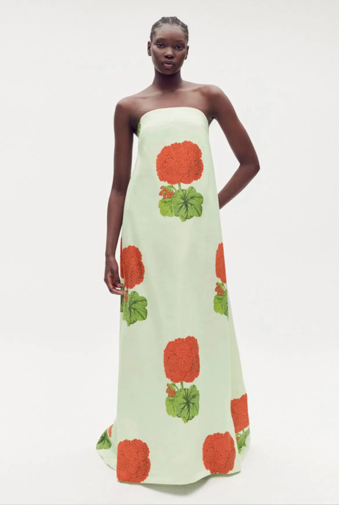 Oroton Posie Geranium Print Gown Floral Size 8 - Image 1