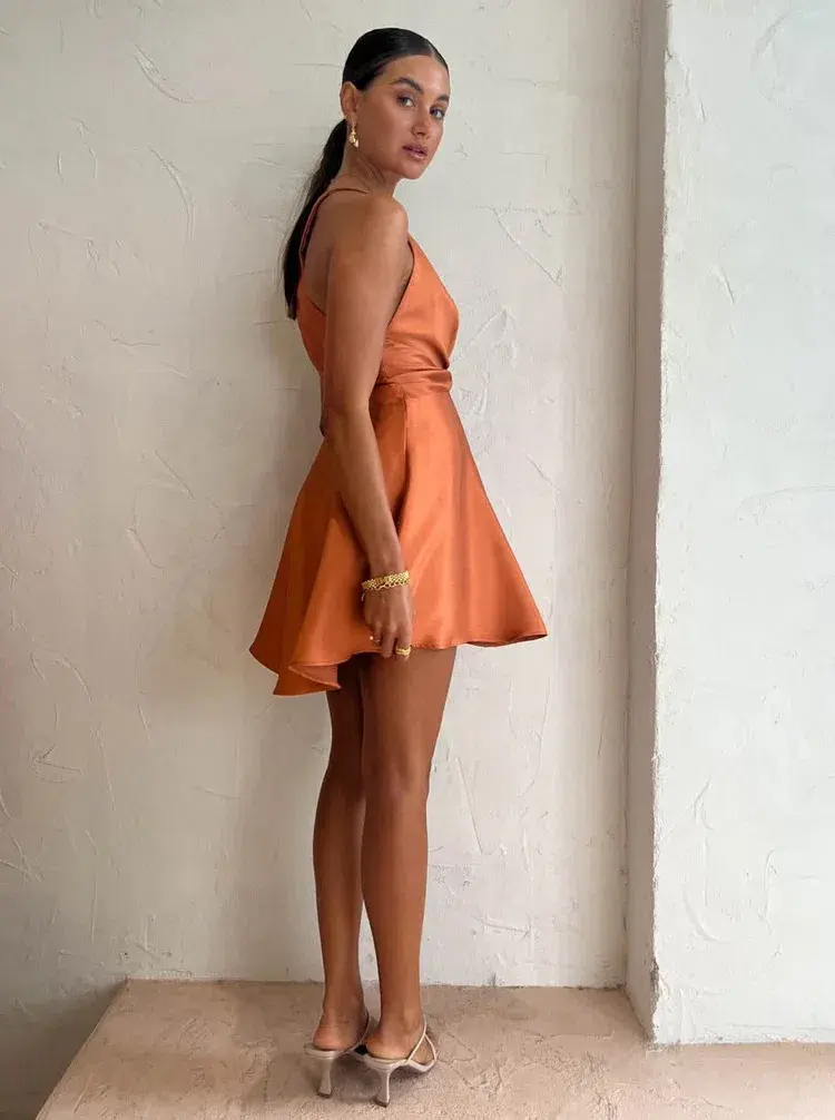 One Fell Swoop Emmeline Mini Dress In Sienna Size 6 - Image 4
