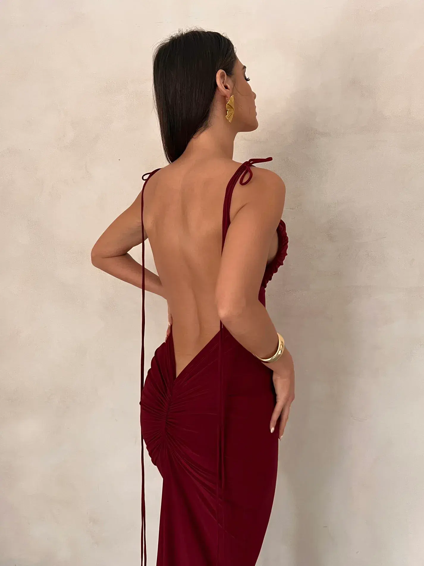 Melani the Label Jiani Gown Wine Size Small / AU 8 - Image 4