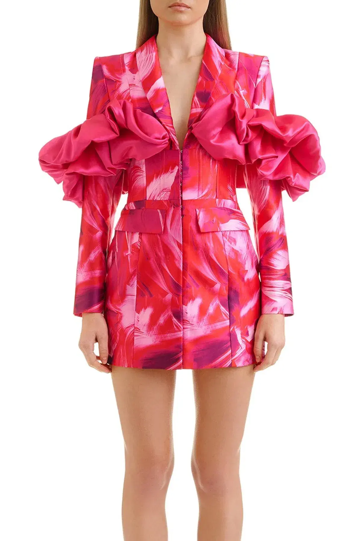Eliya The Label Stella Blazer Mini Dress Pink Size L / AU 12 - Image 5