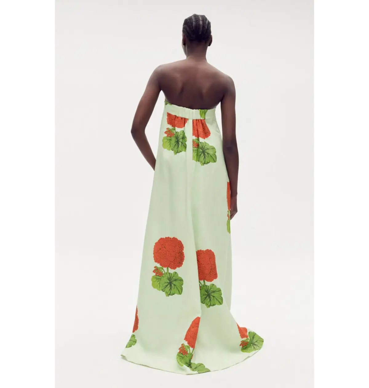 Oroton Posie Geranium Print Gown Sea Spray Size AU 12  - Image 3