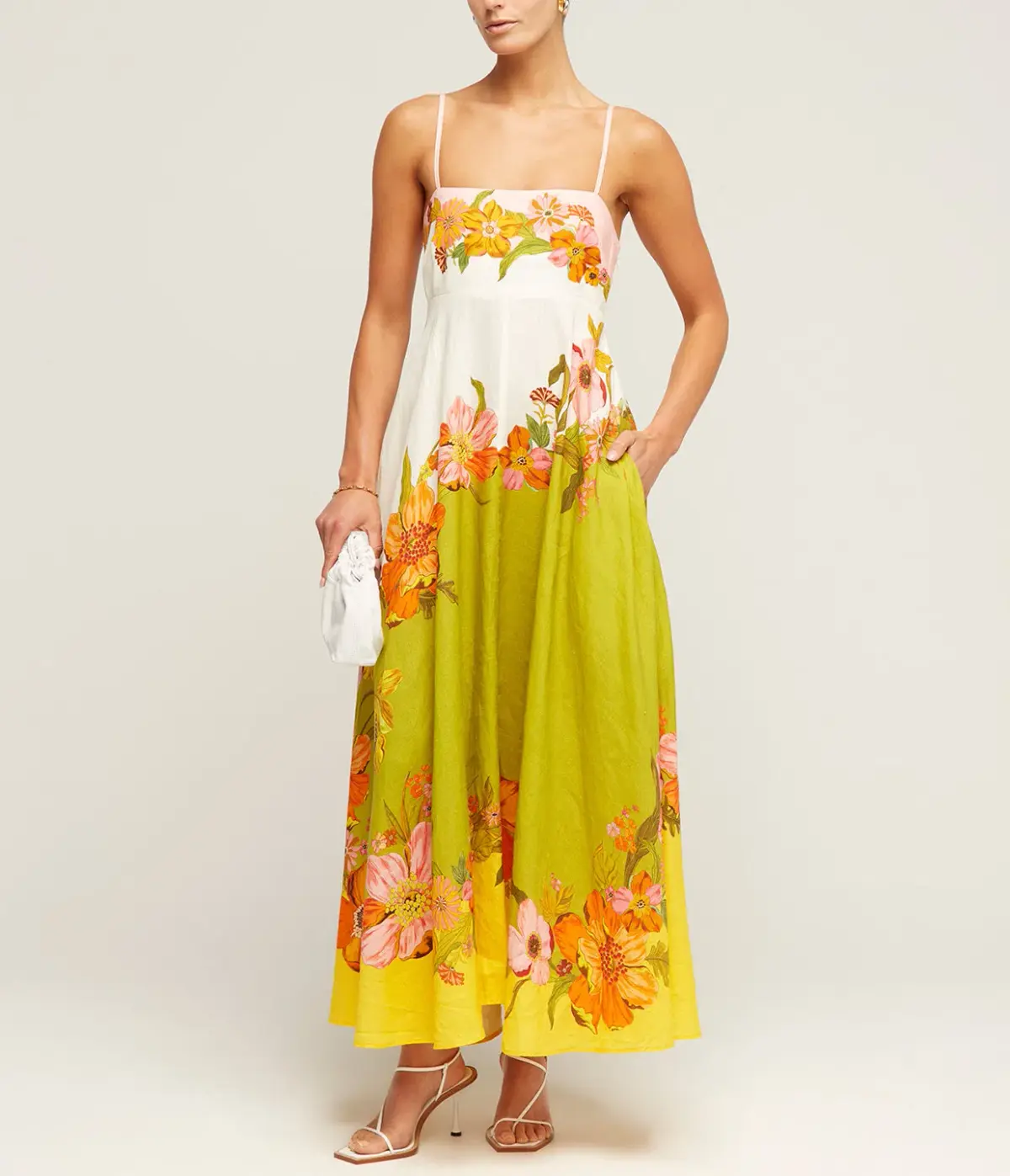 Alemais Silas Linen Sundress Floral Size 10 - Image 1