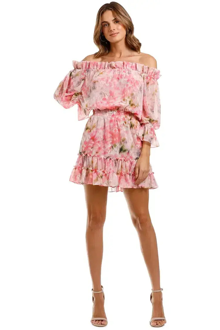 Misa LA Danae Mini Dress in Pink Size 10 - Image 4