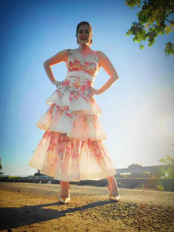 Zimmermann Wonderland Bralette & Tiered Skirt Set in Elka Poppy Ivory Floral Print Size 3 / AU 14 - Image 1