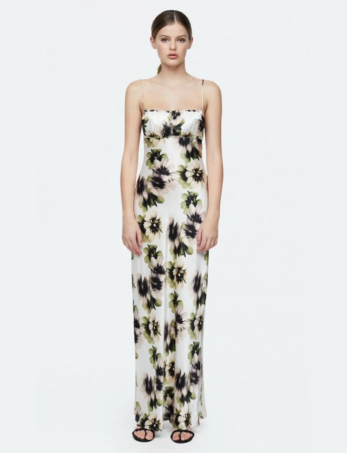 Bec & Bridge Bloom Silk Maxi Dress Floral Size 8 - Image 1