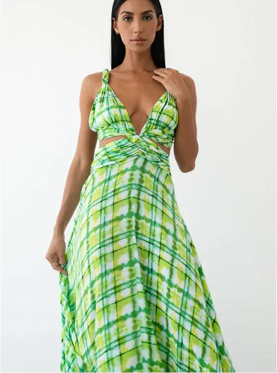 Le Salty Label Skylar Gown Green Multi Size M / AU 10 / medium - Image 5