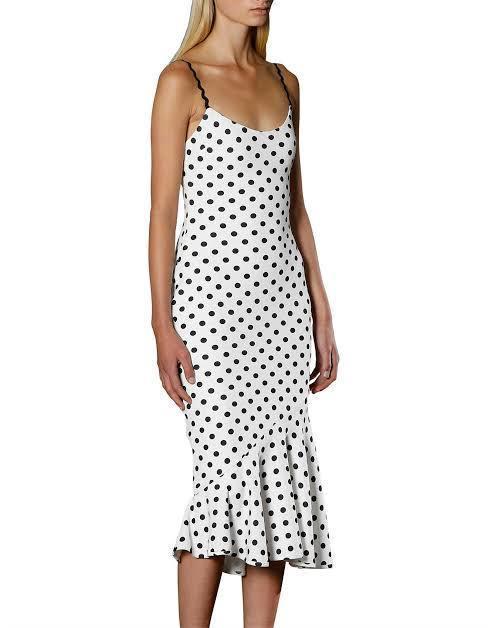 By Johnny Polka Bias Slip Dress Size 12 - Image 2