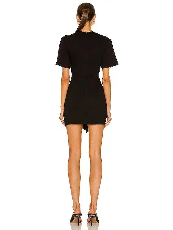 Christopher Esber Ruched Multi Tie Mini Dress Black Size 6 - Image 2