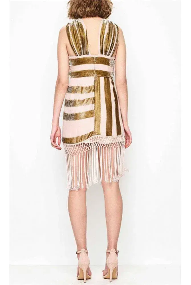 Alice McCall Surrealist Dress Nude/Champagne Size 8 - Image 2