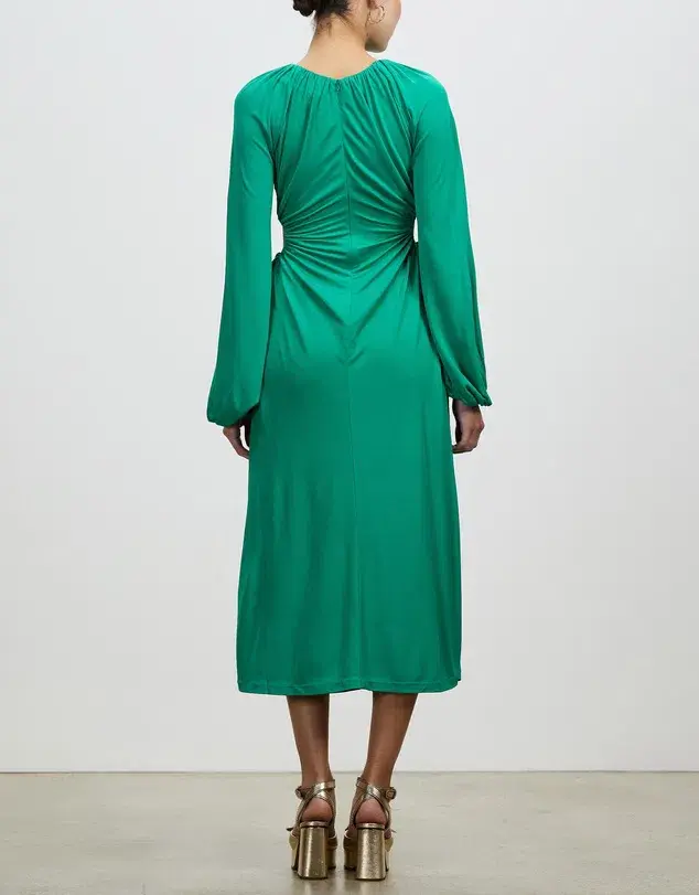 Rebecca Vallance Edie Cut Out Midi Dress Green Size 6 - Image 3