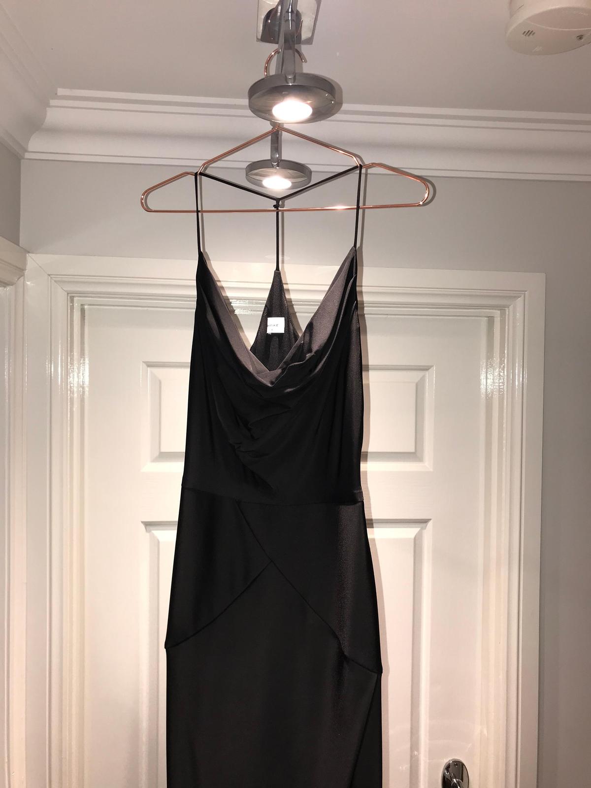 Sheike Black Bodycon Dress Size 6 - Image 3
