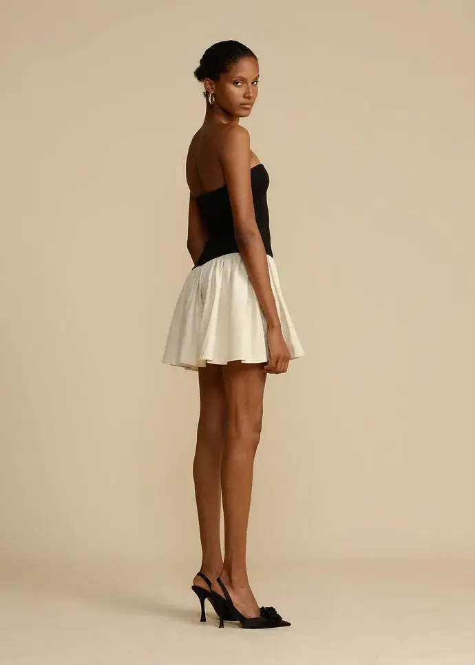 Arcina Ori Celine Mini Dress Black / Cream Size Small/ AU 8 - Image 3