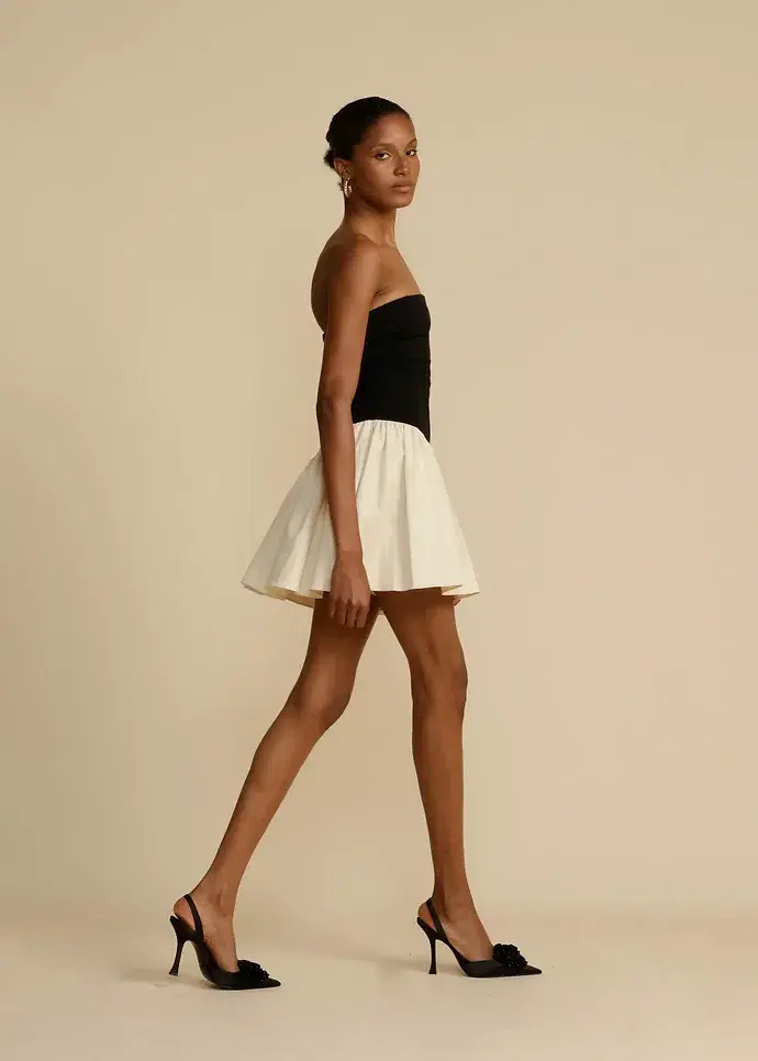 Arcina Ori Celine Mini Dress Black / Cream Size Small/ AU 8 - Image 2