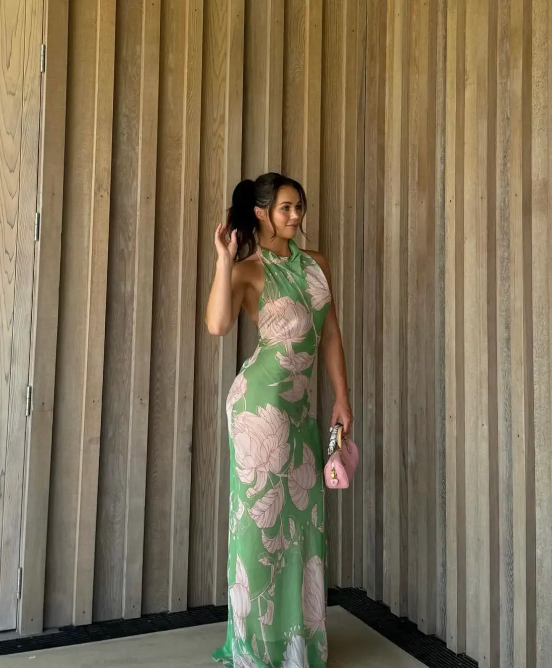 Arcina Ori Josefine Dress Green Floral Size 8 for rent on The Volte - main image