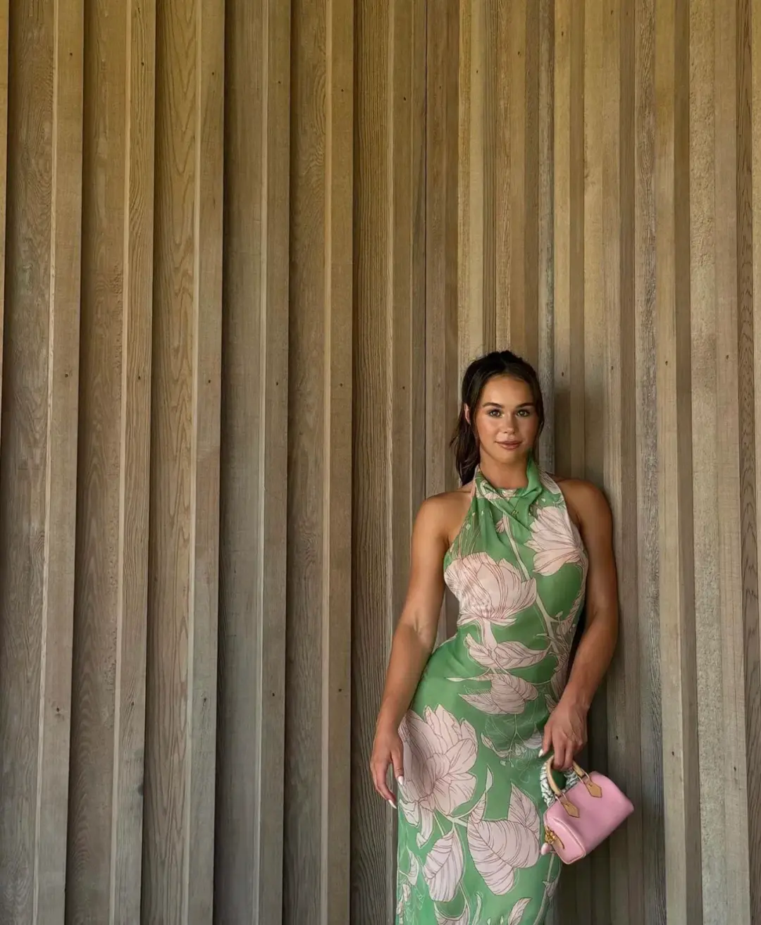 Arcina Ori Josefine Dress Green Floral Size 8 for rent on The Volte - main image