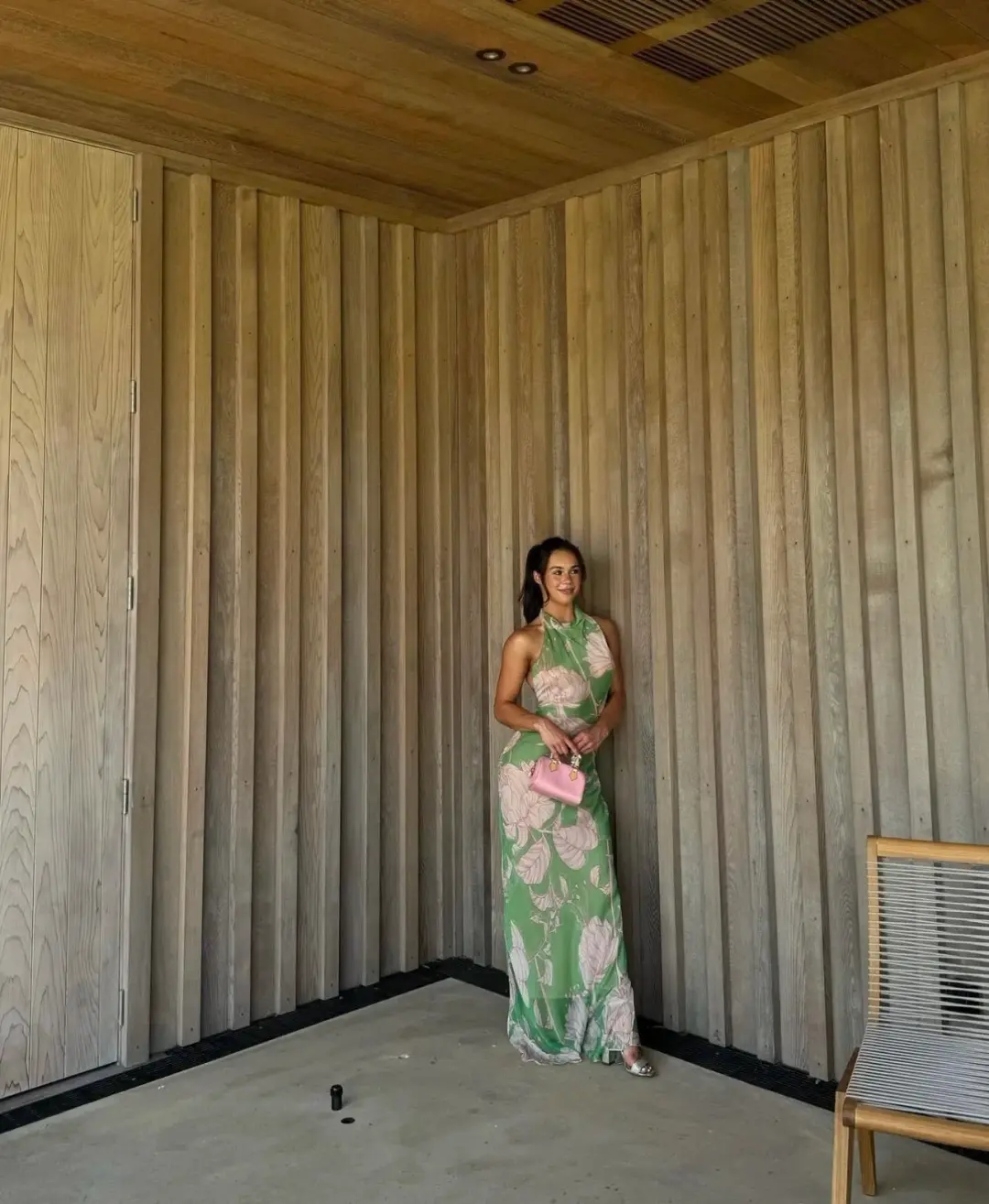 Arcina Ori Josefine Dress Green Floral Size 8 for rent on The Volte - main image