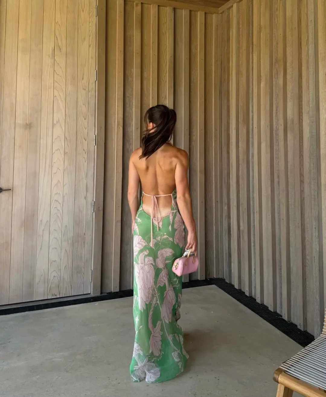 Arcina Ori Josefine Dress Green Floral Size 8 for rent on The Volte - main image