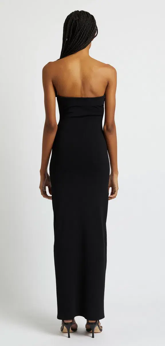 Christopher Esber Salacia Wire Column Strapless Dress Black Size XS / AU 6 - Image 2