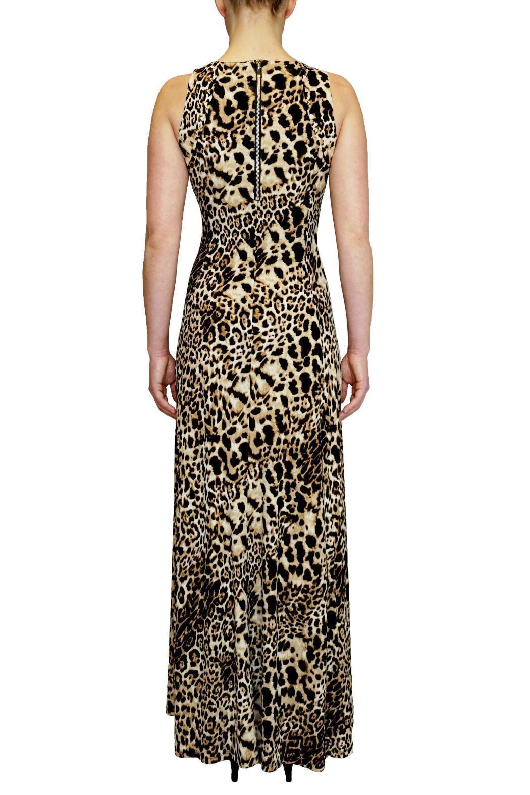 JOSEPH RIBKOFF Leopard print maxi dress for rent on The Volte - main image