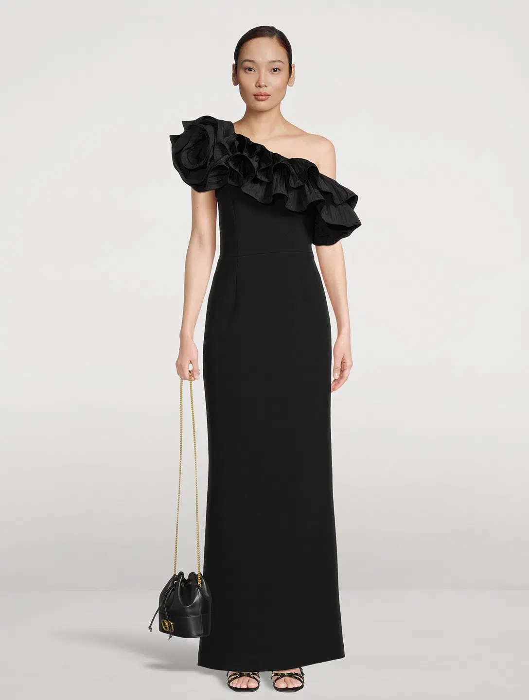 Rebecca Vallance Chloe Gown Black Size 8 - Image 1
