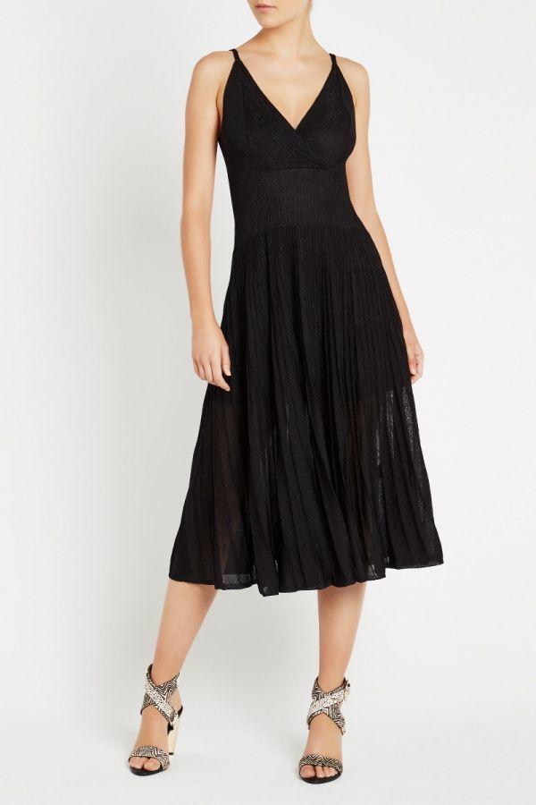 Sass and Bide Almost Famous Knit Midi Dress Black Size 4 for rent on The Volte - main image