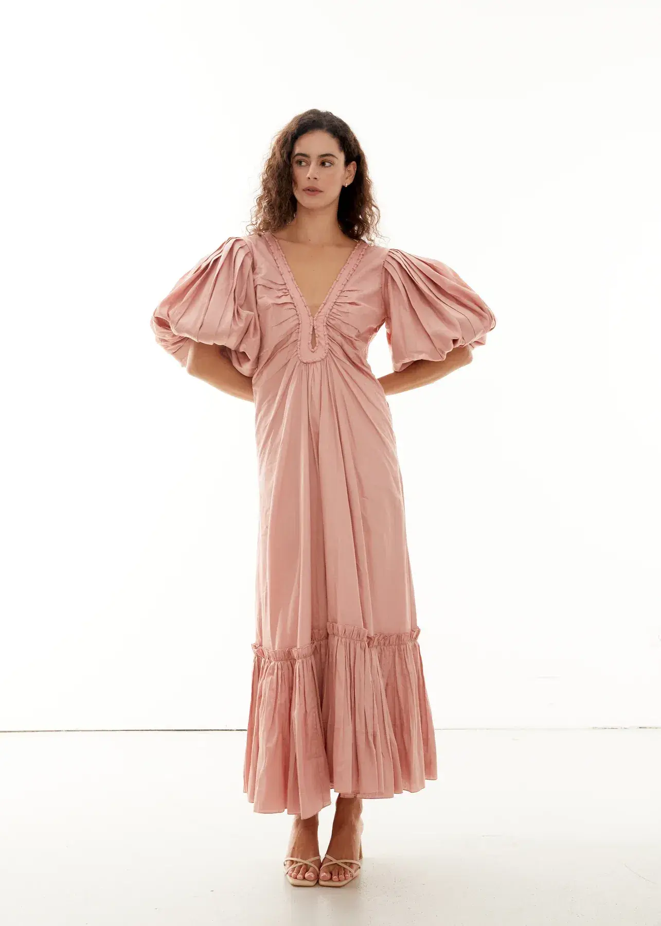 ROOH Collective Tiana Midi Dress Blush Size 10  - Image 1