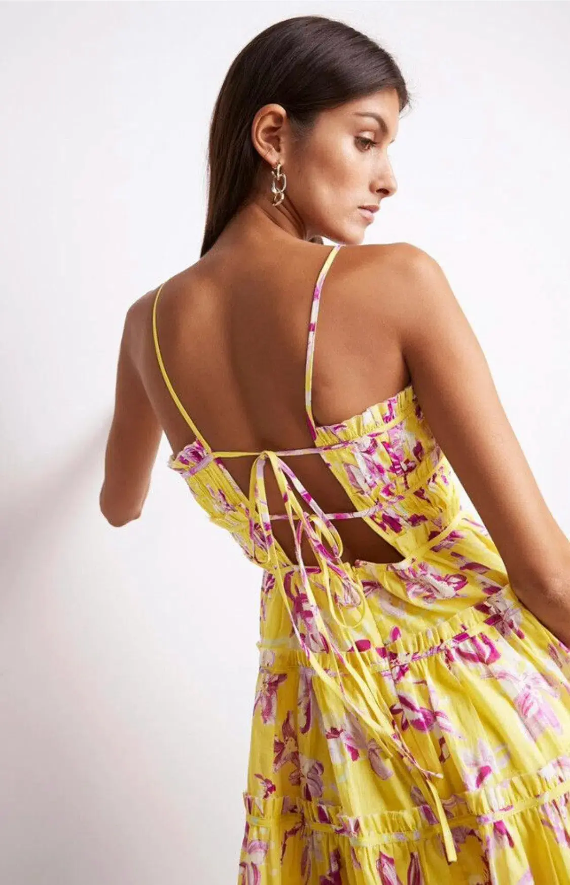 Aje Wildflower Mini Dress Sunshine Size 8 - Image 2