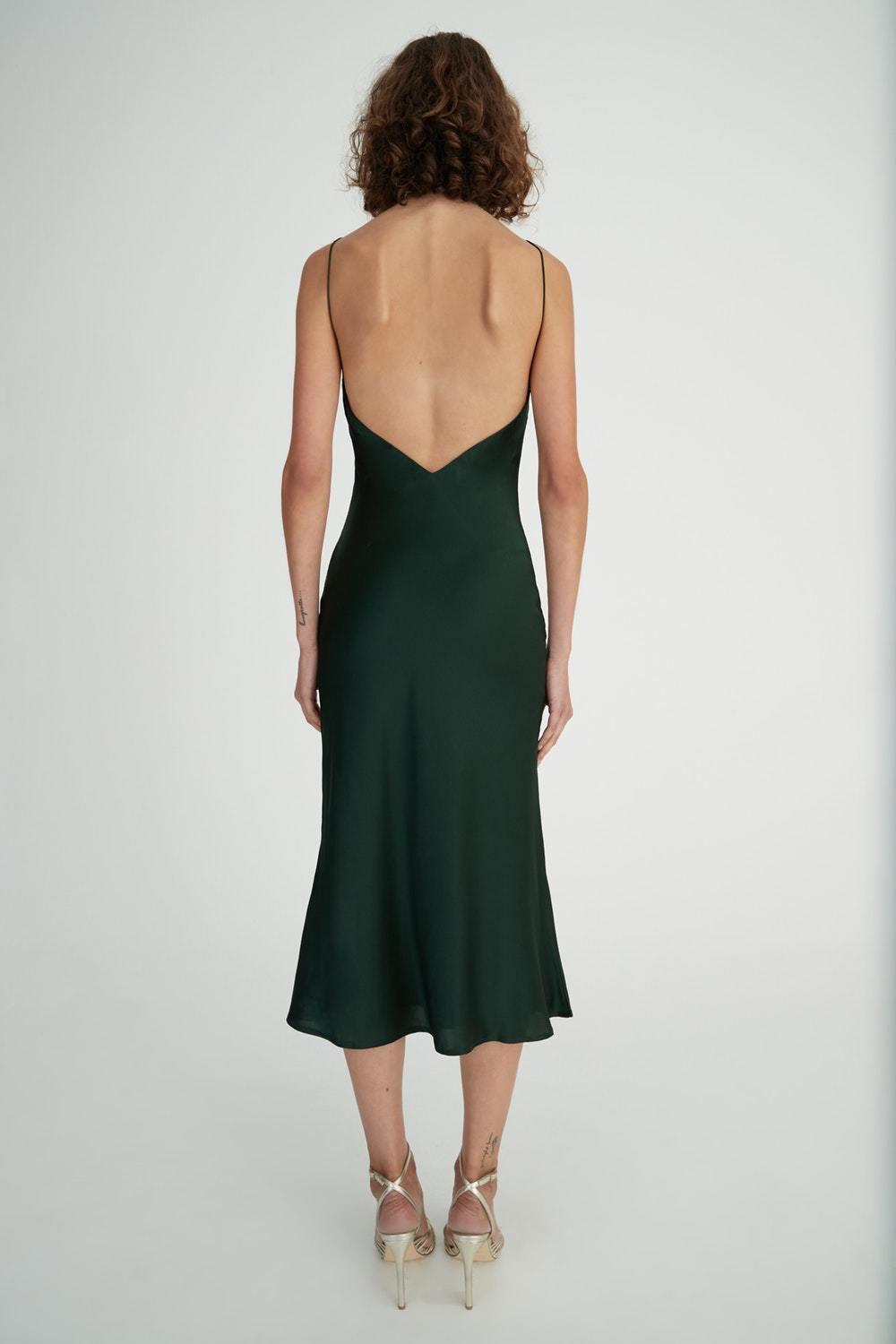 Hansen & Gretel Demi Silk Dress Black Size 8 - Image 2