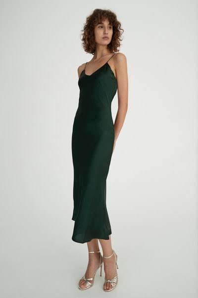 Hansen & Gretel Demi Silk Dress Black Size 8 - Image 3