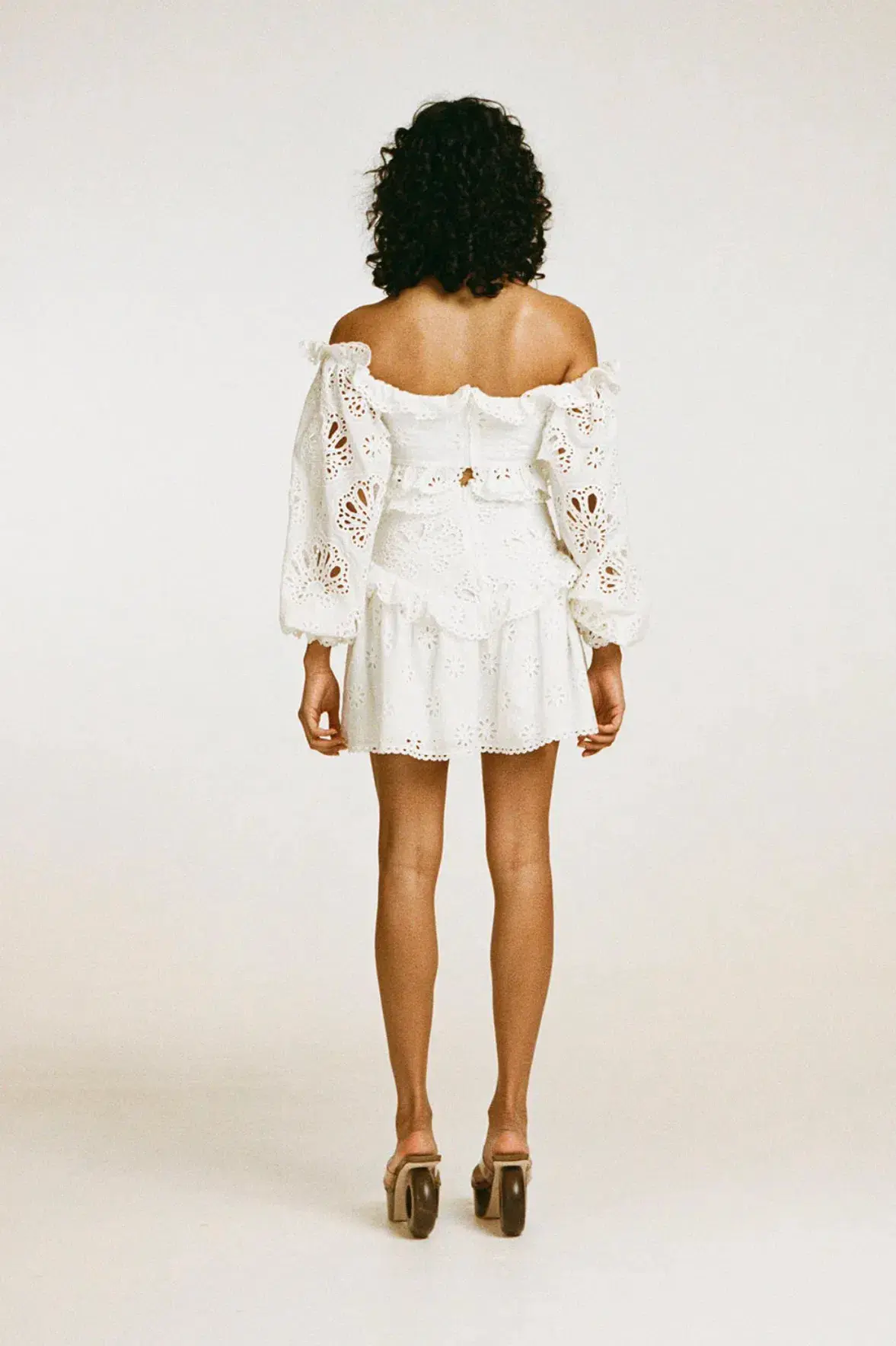 Zaco Moulin Mini Dress White Size XS / AU 6  - Image 3